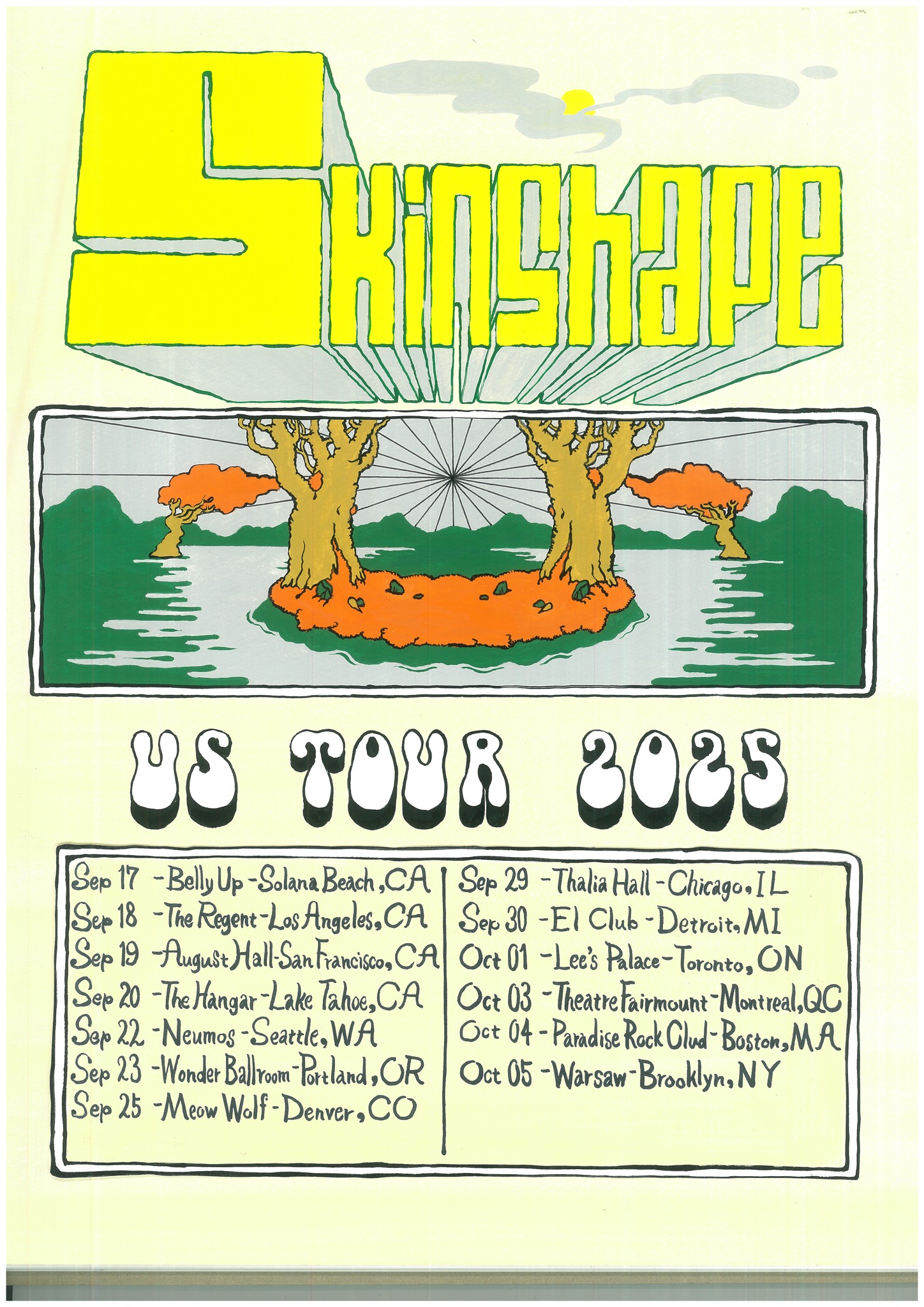 Skinshape Tour Poster 2025